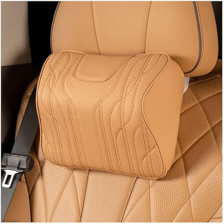 Car Head Rest and Lumbar Pillow Set for Subaru BRZ WRX STi Impreza Legacy XV Forester Outback,Car Seat Headrest Neck Rest Cushion Memory Foam Breathable Removable Cover,Headrest-E