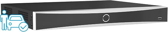 Anpviz 12MP 32CH PoE NVR, DS-7632NXI-K2/16P, 16 Ports H.265+ Network Video Recorder, Supports 12MP PoE IP Cameras, 2 SATA up to 20TB HDD (Not Included), 24/7 Recording for Home Security Camera System