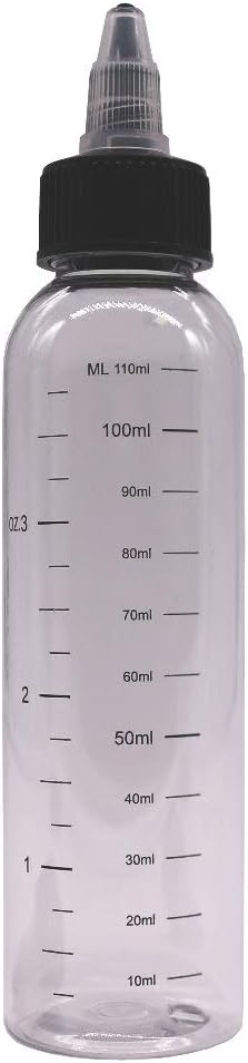 DIY-24H 120 ml Twist Cap Empty Bottle with Scale Bottle Dispenser Dripper for Liquids Cleaner (30 x - 120 ml)