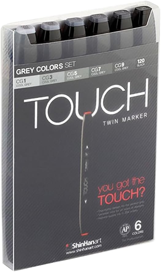 Shinhan Touch Liner .1mm Assorted Set of 7 (4105007)