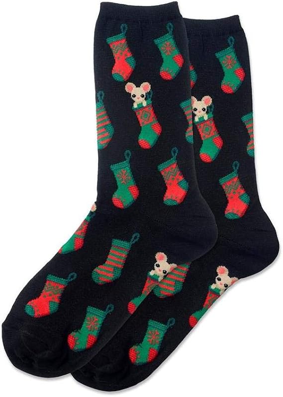 Hotsox Christmas Stocking Mouse Socks 1 Pair