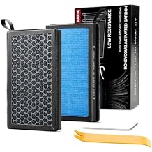 for Tesla Model 3/Y Cabin Air Filter, 2 Pack 4-Layer HEPA 99.5% Filtration, Exact Fit 2016-2026 Model 3/2020-2026 Model Y, Humidity-Resistant & Durable with Removal Tool