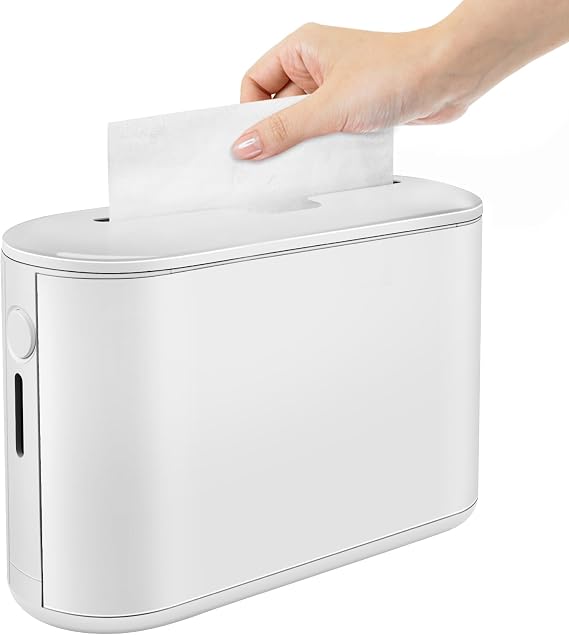 Countertop Paper Towel Dispenser, Commercial Hand Towel Dispenser for Kitchen Bathroom Hotel Resturant Non-Slip Bottom Visible Window Napkin Holder Multifold Hand Paper Holder(white)