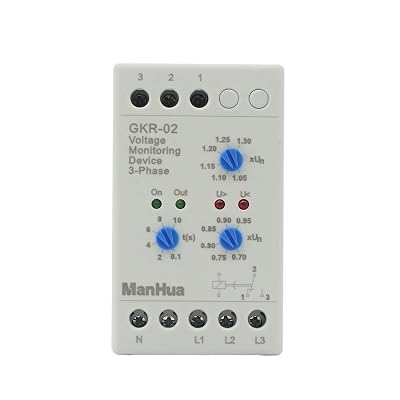 3 Phase GKR-02 Voltage Monitoring Device Protect Motor from Phase Failure and Voltage Unbalance