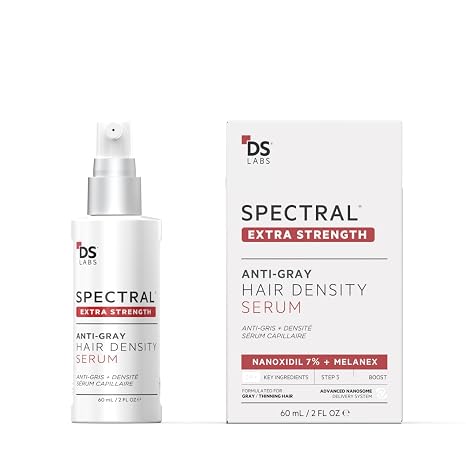 Spectral.DNC-S Anti-Grey Extra Strength Leave-In Serum to Support Hair Growth for Men and Women by DS Laboratories - Restores Colour and Thinning Hair (60 ml)