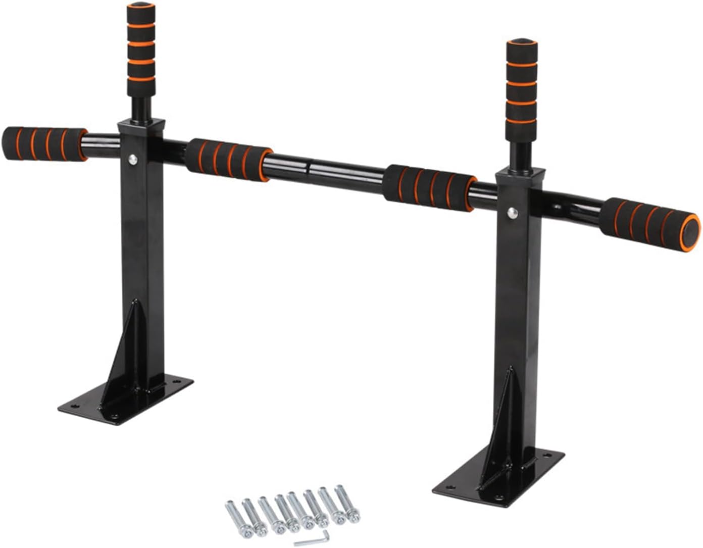 Wall Mounted Chin Up Bar | Dip Rack Equipment, Wall Mounted Chin Up Bar Dip Station | Home Gym Body Fitness Workout Indoor Use