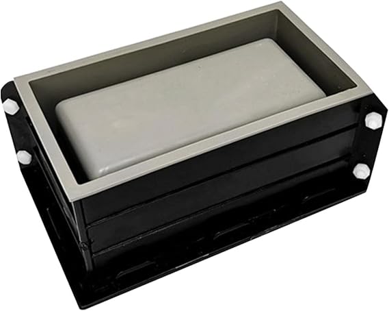 Faddare Silicone Planter Mold, 10x5x3.8inch Silicone Molds for Concrete Flower Pot, Large Planter Mold Rectangle Concrete Flower Pots DIY Container for Succulent Bonsai Decorating(Black)