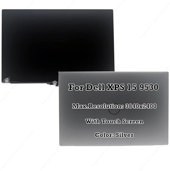 for Dell XPS 15 9530 Precision 5580 15.6" UHD 4K LCD Touch Screen, Silver