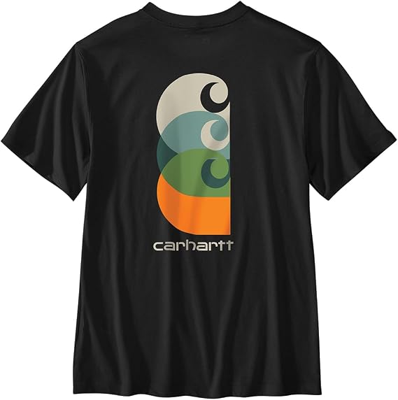 Carhartt Men's 106536 Relaxed Fit Lightweight Pocket Short-Sleeve C Graphic T-S