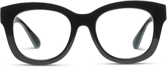 Peepers by PeeperSpecs womens Center Stage Progressive Square Blue Light Blocking Progressive Reading Glasses