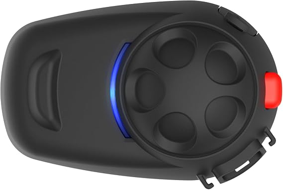 Sena SMH5-10 SMH5 motosikletler ve scooterlar için Bluetooth iletişim sistemi, tekli paket, siyah