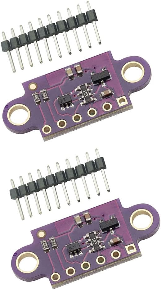 2PCS VL53L0X Time of Flight(TOF) Ranging Measurements Sensor Breakout 940nm Laser Fast Accurate Distance Ranging Module I2C IIC