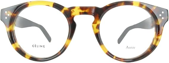 Celine Oval Eyeglasses CL41381 E88 Size: 47mm Blonde Tortoise 41381