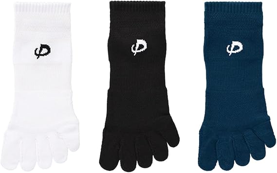 Phiten Metax Sport Socks Ankle Five-Toe (2 Pair)