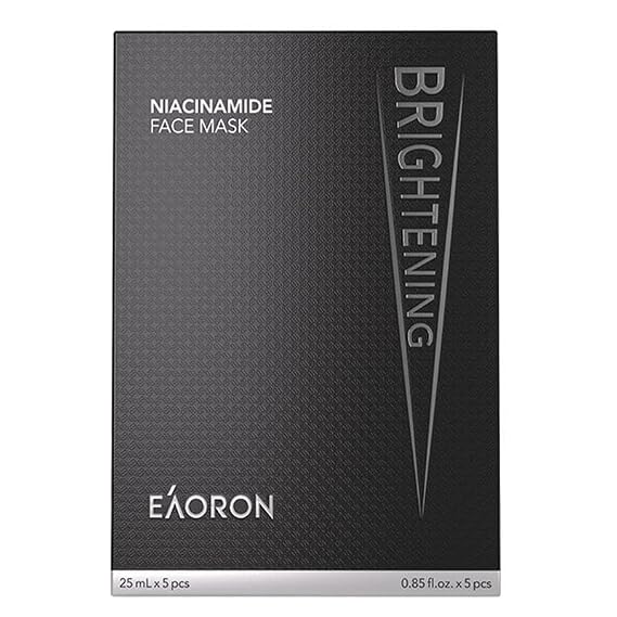 Eaoron Niacinamide Face Mask 25ml 5 Pcs, Brightening and Repair Face Mask