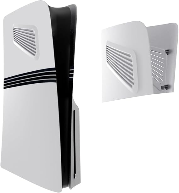 Top Faceplate for PS5 Pro, Front Panel Back Panel Face Plate, Dustproof Case Replacement Case Cover (White)