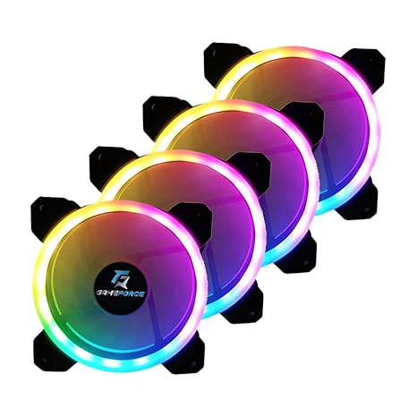 GAMEFORCE DUALRING 4x120mm Sese Duyarlı A-RGB Kasa Fanı