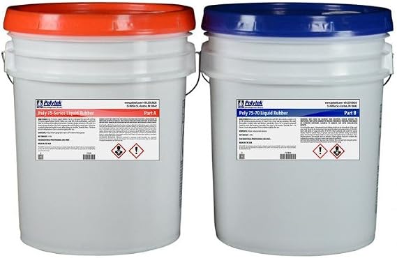 Polytek 75-70 Liquid Polyurethane Rubber (80lb Kit)