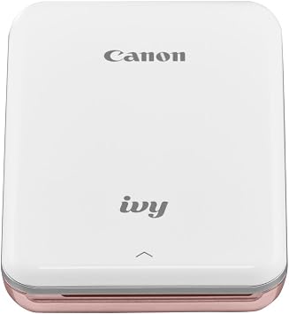 Canon IVY Mini Photo Printer for Smartphones (Rose Gold) - Sticky-back prints, Pocket-size