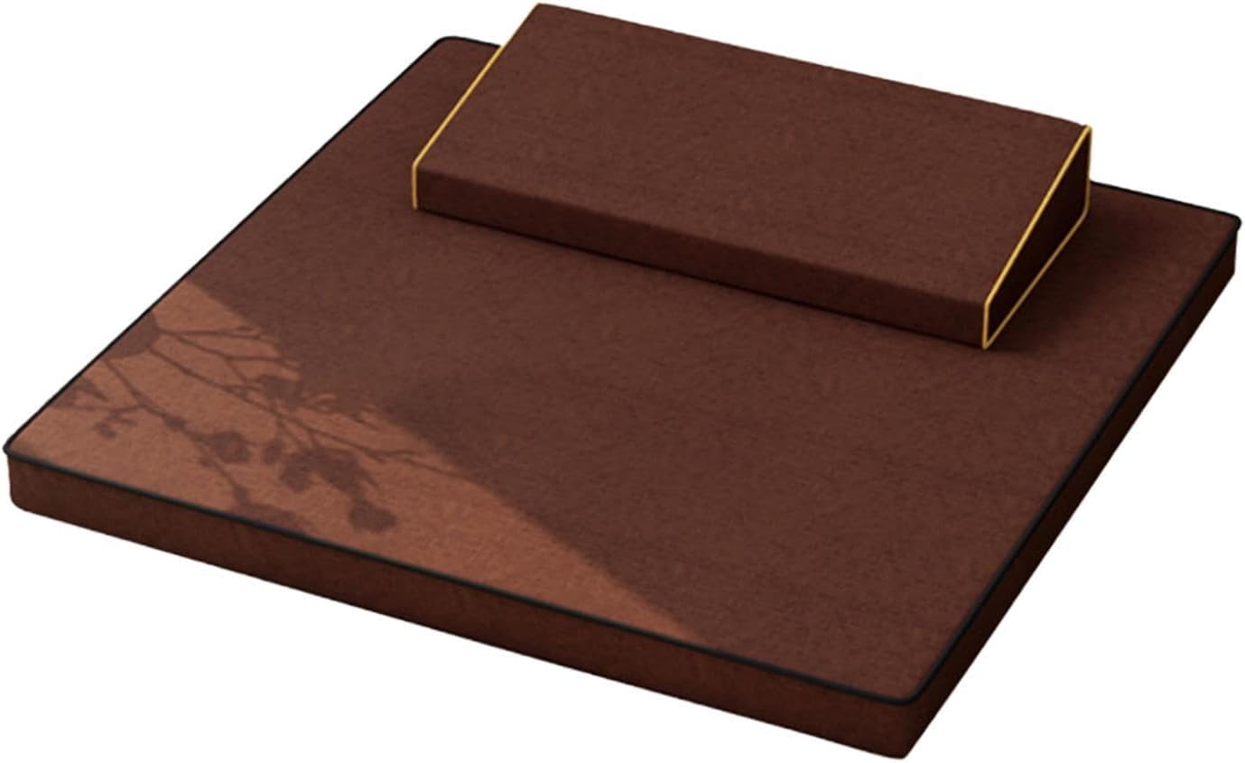 Prayer Mat Sitting Cushion Versatile Portable Zafu Meditation for Daily Use Living Room Tea Art Bedroom Women Men BlackDark Brown