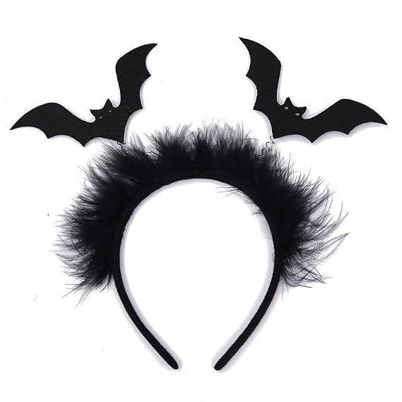 Halloween Bat Headbands Horror Bat Design Hairband for Women Halloween Party Hair Decoration Bats Hair Hoop Costume Cosplay Princess Gift Makeup Head Boppers Headwear Hallow Hair Accessories