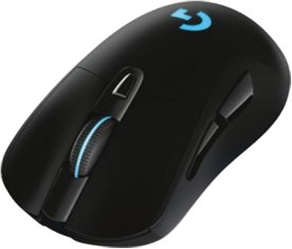Logitech G703 Lightspeed Wireless Gaming Mouse, 12000 DPI, RGB, Lightweight, 6 Programmable Buttons, On-Board Memory, Long Battery Life, PC/Mac - Black