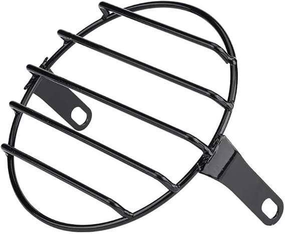 Headlight Cover Guard 7 Inch Motorcycle Universal Vintage Headlight Protector Retro Grill Light Lamp Cover For For Chopper