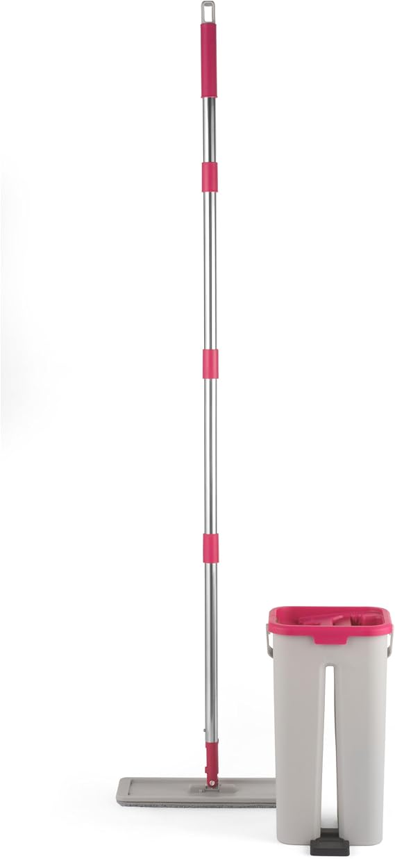 Kleeneze General Cleaning Mop And Bucket Set With Built-In Wringer, 5L