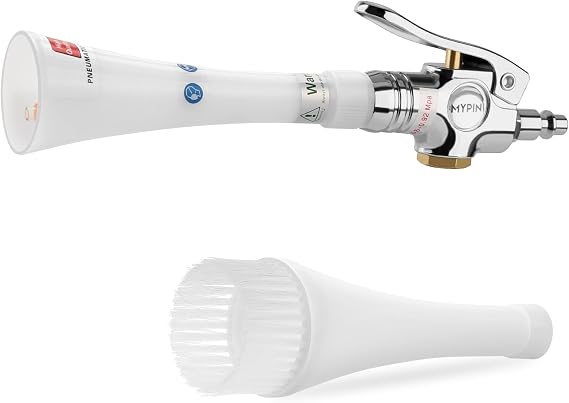 Car Cleaning Gun, 6-9.2Bar High Pressure Air Blow Gun with 2 Set Nozzles