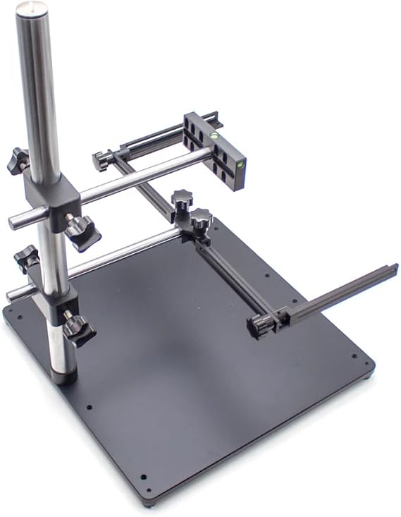 Industrial Camera Machine Vision Experiment Stand, Lighting Test Holder Foldable Light Source Rack with Leveling Gauge