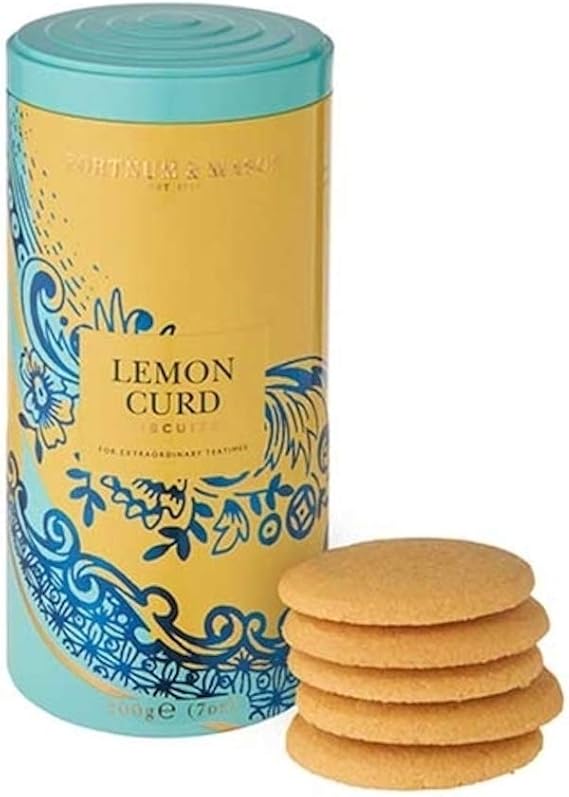 FORTNUM & MASON, Piccadilly Lemon Curd Biscuits, 200g tin