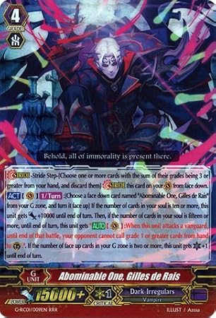 Cardfight!! Vanguard TCG - Abominable One, Gilles de Rais (G-RC01/009EN) - Revival Collection Vol. 1