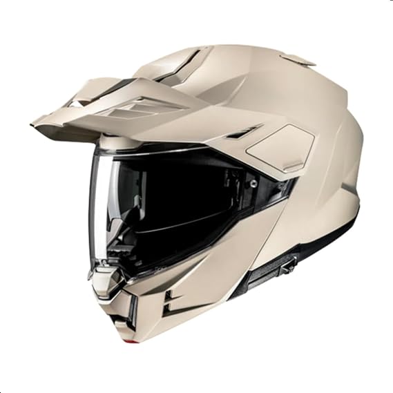 HJC i80 Solid Modular Motorcycle Helmet with HJ-44 Pin-lock Shield, DOT Approved (Semi Flat Sand Beige, X-Large)