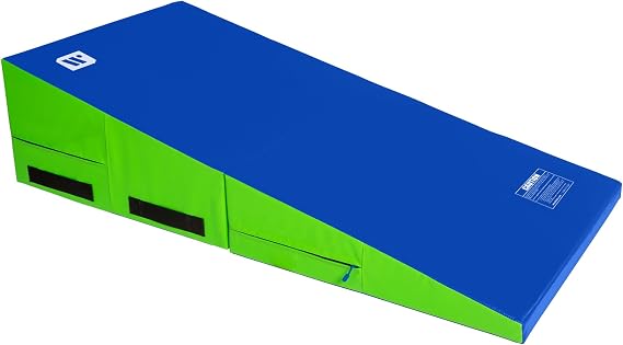 We Sell Mats Gymnastics Incline Mat, Cheese Wedge Skill Shape, Supportive Cushioned Tumbling Mat for Gymnastics, Cheerleading