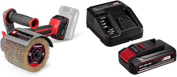 Einhell TP-BR 18/32 Li BL - Solo, Akülü Zımpara Rulosu + Einhell 18V 2,5 Ah PXC Starter Kit, Akü & Şarj Cihazı