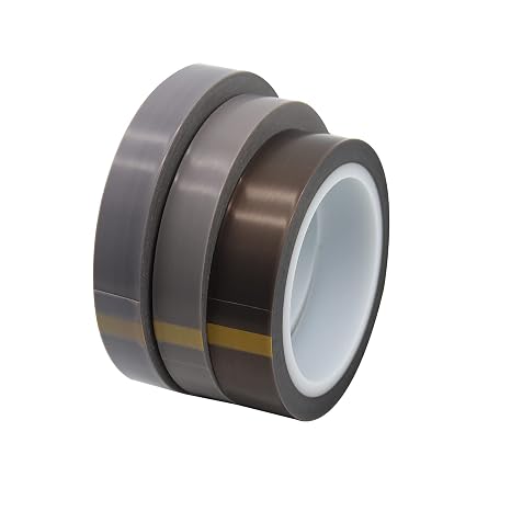PTFE Tape, Single Side Silicone Adhesive PTFE Film Tape Sheets, Heat Resistant Film Tape, 36 Yards (1 roll)