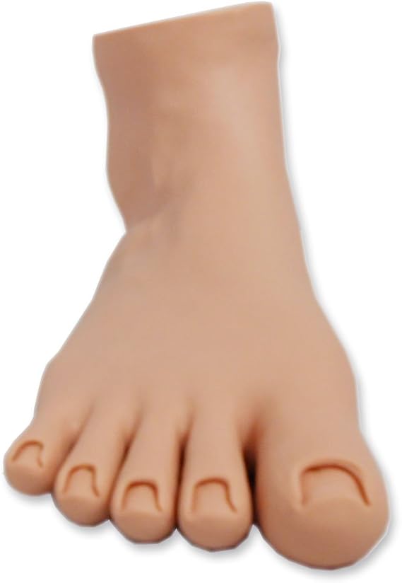 Manicure & Pedicure Practice Rubber Foot - Good for Nail Polish Application, Cosmetology Training