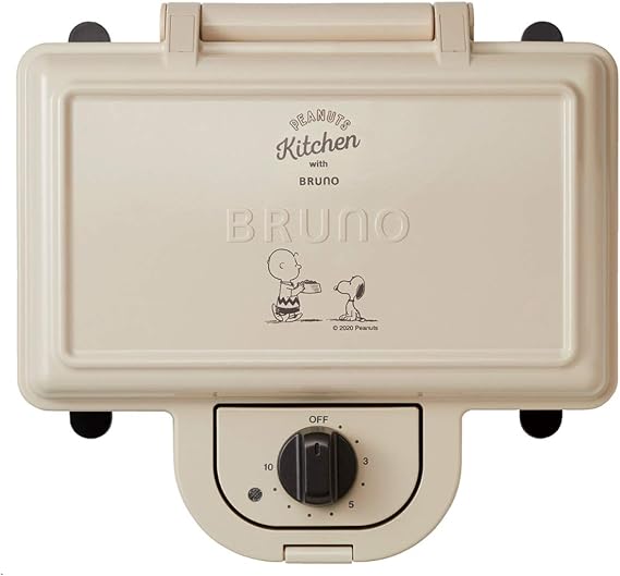 Bruno BOE069-ECRU Snoopy Hot Sandwich Maker, Electric, Double Peanuts