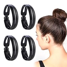 AEVBSOY 4 Pcs Magic Donut Hair Accessories - Twist Curler Bun Shaper, French Twist Tool, Ring Style Ponytail Headbands for DIY Hairstyling