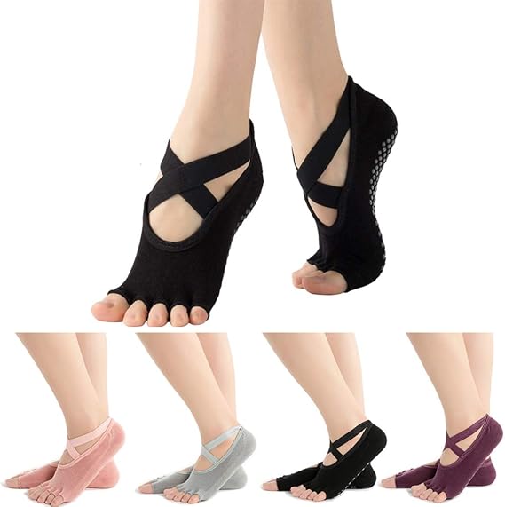 Pengxiaomei Yoga Socks for Women