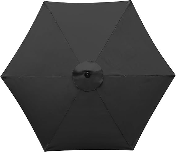 Parasol Replacement Canopy for Patio Umbrella 3 Meter 6 Ribs,Waterproof Anti-UV Cover, Outdoor Umbrella Cloth Cantilever Umbrella Fabric Only