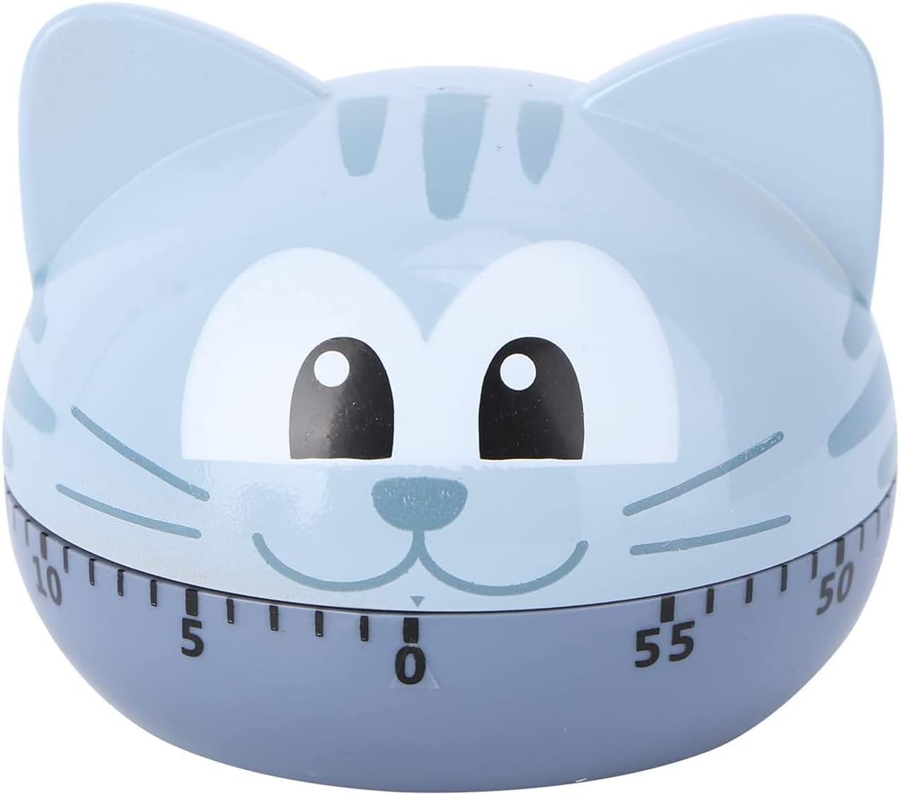 Katze Kätzchen Mechanischer Küche-Timer 60 Minuten Küchentimer Katze Figur Eieruhr Zeitschaltuhr Kurzzeitwecker Küche Zeitmesser Klassenzimmer Uhr Wecker für Kochen Zuhause Schule Büro