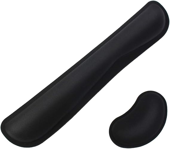 Memory Foam Set Keyboard and Mouse Wrist Pad Rest,Cushion Support for Office,Gaming,Computer,Laptop and Mac,Pain Relief& Easy Typing