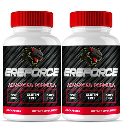 Original Ereforce - Advanced Daily Capsules Premium Advanced Formula, Natural Ingredients for Overall Health & Balanced Lifestyle | Official Pastillas Reviews | 60 Capsules Each Bottle Pack of 2