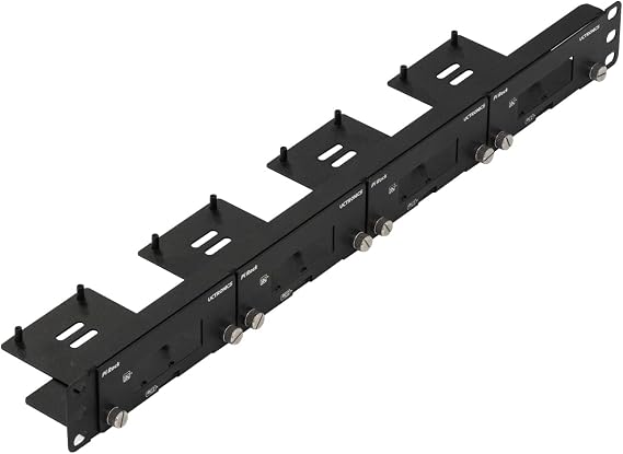 UCTRONICS Front Removable 1U Rack Mount for Raspberry Pi, with 4 Mounting Brackets for Raspberry Pi 5, 4B, 3B+/3B, and Other B Models