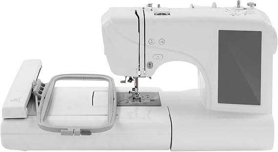 Automatic Embroidery Machine, 7" Touchscreen, Computerized Embroidery & Sewing Machine Multifunctional Embroidery Sewer, 700 Pattern Stores, 650RPM