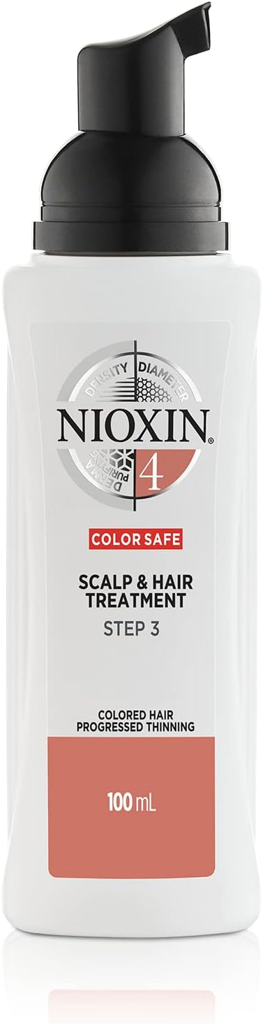 Nioxin 3-Part System | System 4 | Coloured Hair with Progressed Thinning Hair Treatment | Scalp Therapy | Hair Thickening Treatment
