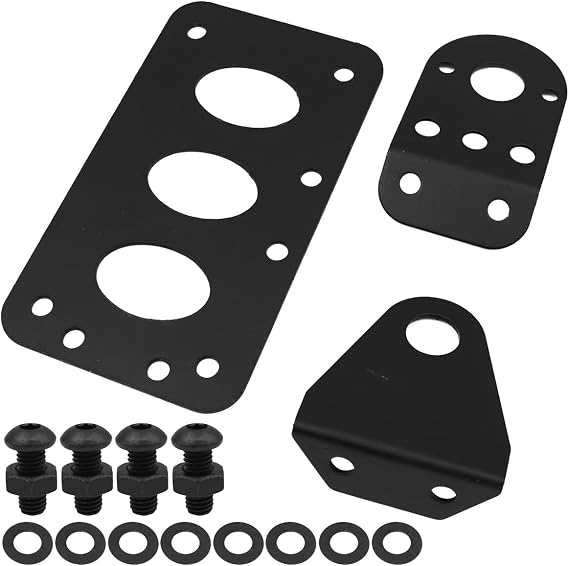 Motorcycle Side Mount Bracket Universal Taillight License Plate Holder turn signal bracket -Black
