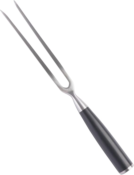 Babish 6.5-Inch Carving Fork High-Carbon 1.411 German Steel Cutlery Professional Kitchen Meat Fork for Carving & Serving
