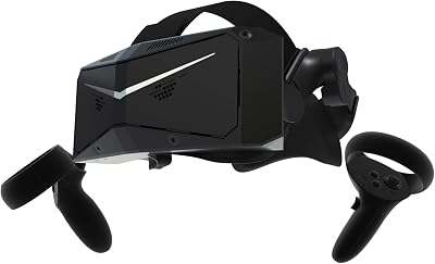 Pimax Crystal Light VR Headset with Controllers, 8K QLED Display with Local-Dimming, Lightweight & Comfortable, for Flight Sims, iRacing & PC Gaming, Full Payment Version